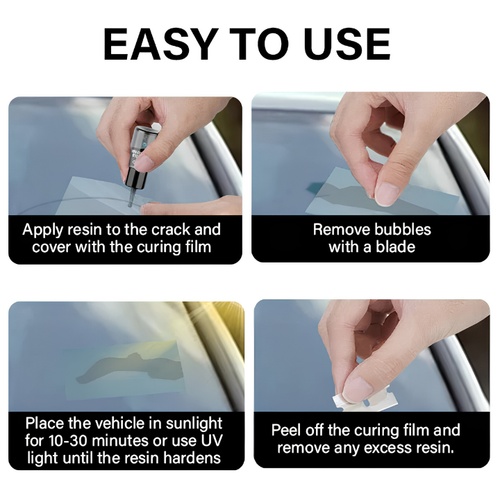 Oakvesta GlassFix — Windshield Chip & Crack Repair Kit